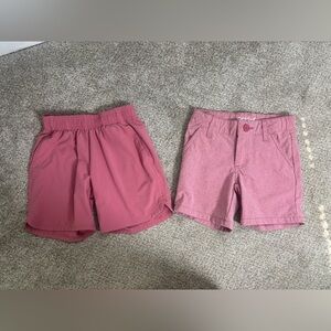 Lot of Toddler Boy Little Boy Size 4/5 Pink Shorts Athletic Wear Athleisure